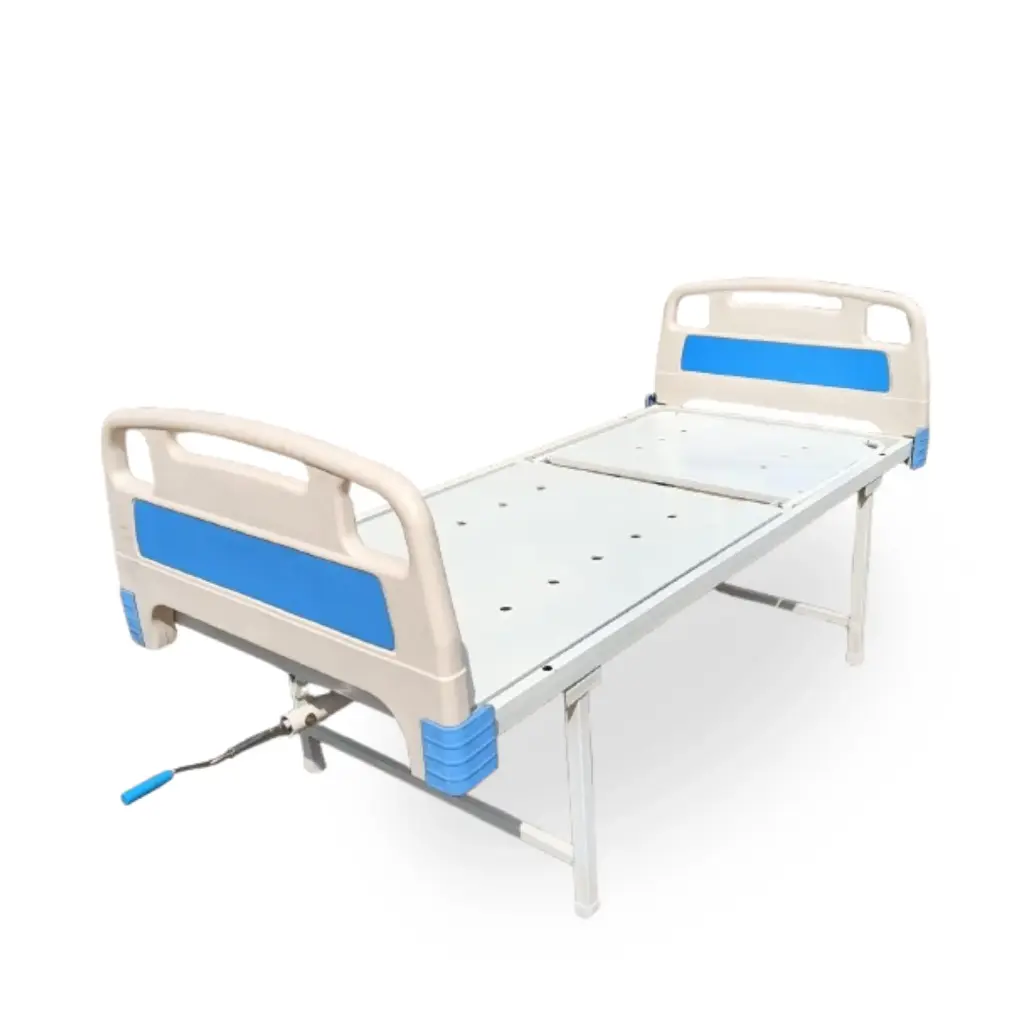 Uniequip Semi-Fowler Bed – Adjustable Hospital Bed with ABS Panels, Comfortable & Durable Patient Care Bed for Medical & Home Use