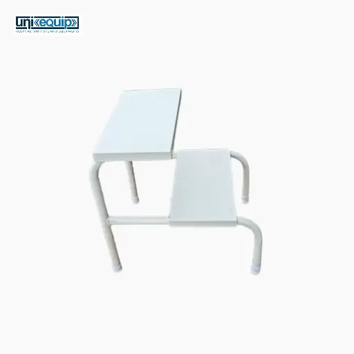 Uniequip Double Foot Step Stool For Medical Furniture Use for Hospital Food/Stool Hospital/Clinic/Nursing Home and Domestic Use (MS)