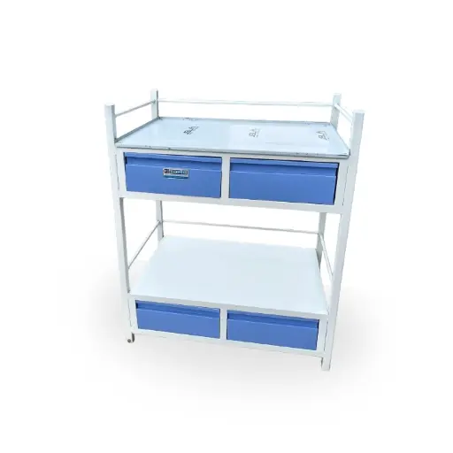 Uniequip Medicine Trolley – Durable & Mobile Medical Storage Cart for Hospitals & Clinics (MS)